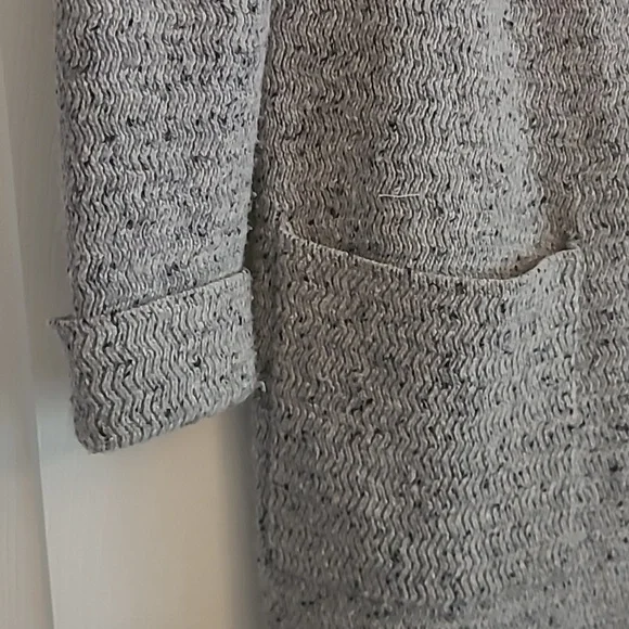 J. Crew Mercantile Lambs Wool Blend Sweater Jacket Button Front Pockets Women XS - Picture 5 of 10